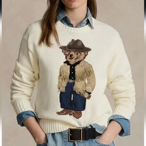 Polo Bear Cotton Crewneck Sweater Polo Ralph Lauren Size X-Large
